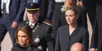 Monegasque Royals at Harald’s Funeral