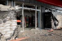 Russian drone attacks gas station in Kyivskyi district of Kharkiv, injures 2 men
