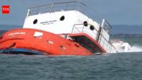 South Australia sank a 40-metre dredger six kilometres off Adelaide; the ship now rests 20 metres underwater as a new reef in a $165 million algal-bloom recovery plan