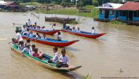 Cambodia's floating schools hit by rising fuel costs