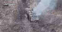 Ukrainian FPV Drone Destroys Rare Russian Typhoon Armored Vehicle Worth $2 Million