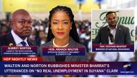 Walton And Norton Rubbishes Minister Bharrat’s Utterances On “No Real Unemployment In Guyana” Claim