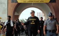 Southern Mississippi football coach wears 'Christ is King' shirt at pregame event