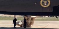 Emergency slide deploys on Trump’s Qatari Air Force One