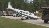 Two people uninjured after plane goes off runway in Richmond