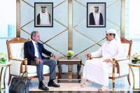 Al-Kaabi meets Lebanese minister of energy