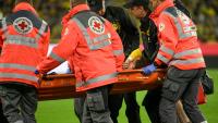 Borussia Dortmund player rushed to hospital after being stretchered off pitch in worrying scenes