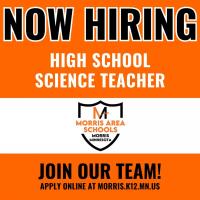 Morris Area School District hiring 7-12 Science Teacher