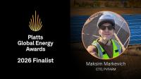 Maksim Markevich of PVFARM Announced as a Finalist for 2026 Platts Global Energy Awards