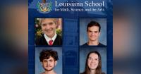 Four students from Louisiana School for Math, Science, and the Arts named among 16,000 National Merit Scholarship semifinalists