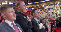 Montanans attending, Knudsen speaks at Republicans' midterm convention
