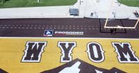 PRCA, Wyoming football partner for on-field logo