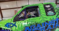 Farmer steers monster truck through tough times