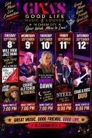 This week at Gina’s Good Life Music & Lounge is PACKED — five nights, five completely different experiences, and plenty of reasons to get out and enjoy a night in Carson City!