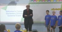 Wisconsin Governor Evers visits Superior as students return to school