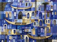 Rain-soaked cities in the paintings of Saudi artist Fahad Al-Khalif