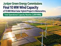 Juniper Green Energy Fully Commissions 75 MW Wind-Solar Hybrid Project in Maharashtra