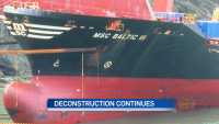 Over 40 per cent of grounded MSC Baltic III removed, deconstruction continues