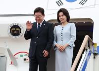 President Lee returns home after 4-day trip to France