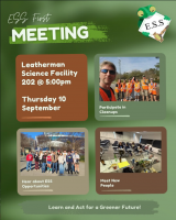 Environmental Science and Studies Club Meeting Today
