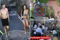 Tourist caught allegedly having sex in public on vacation banned from Bali for 10 years