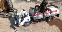 Authorities in Kuwait are flattening vehicles seized from crime