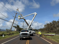 Power restored to 25% of customers on Kauaʻi, including Kaua‘i Veterans and Samuel Mahelona memorial hospitals