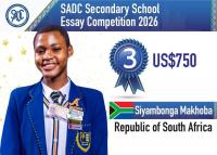 KwaZulu-Natal learner placed third in 2026 SADC essay competition