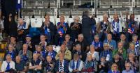 Italian team Como welcomes older fans to the stadium for its Champions League debut
