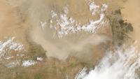 A massive dust storm erupts in West Africa as the seasons change