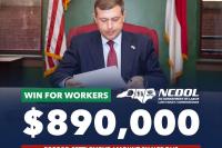 State Labor Department Recovers Record $889,640 For North Carolina Workers