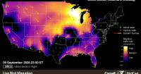 550M migrating birds, with most over Wisconsin, tracked Wednesday night