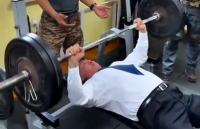 Mongolia President takes off jacket, bench-presses 100 kg: Viral video leaves internet stunned