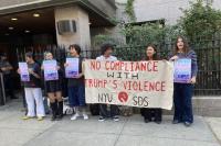 Students rally outside anti-LGBTQ+ attorney’s talk at NYU Law