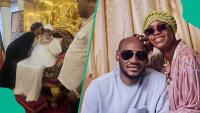 Natasha Osawaru Celebrates Grandfather Esama Igbinedion on His Birthday With Sweet Kiss