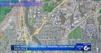 A Vehicle Crashed Through a Fence and Caused Another Crash Near Idaho Falls