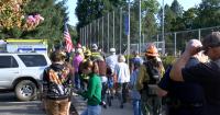 First responder and members of the public participate in 9/11 memorial walk