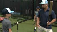 In first game after hosting kids' clinic, Mickey Gasper hits another homer