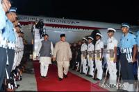 President Prabowo arrives in New Delhi for 18th BRICS Summit