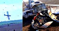 WATCH: Shocking Footage Shows Small Plane Diving and Crashing on a Field in Argentina – Pilot Miraculously Pulled Out Alive From the Wreckage