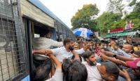 Watch: ABVP, TRSV activists detained during student protest at Telangana Assembly