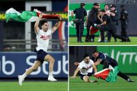 Palestinian flag-waving loon runs onto field at Yankee Stadium – Subway Series fans respond with ‘USA’ chants