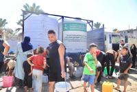 KSrelief supplies 500,000 liters of drinking water across Gaza Strip