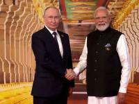 BRICS Summit: PM Modi welcomes Russian President Vladimir Putin to Bharat Mandapam