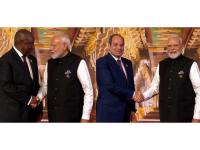 BRICS Summit 2026: PM Modi welcomes South African President Cyril Ramaphosa and Egyptian President Abdel Fattah el-Sisi at venue