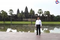 President of Myanmar Visit Khmer Ancient Temples in Siem Rea...
