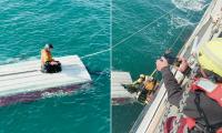 Boy, 15, is rescued after clinging on to capsized boat for two days in Alaska's Bering Sea after his brother and cousin drowned