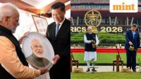 BRICS 2026: Did PM Modi gift his own portrait to China's President Xi Jinping?