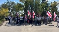 Opponents of the forest park construction held a protest action in Tbilisi.
