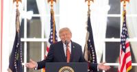 Beauty queens, corporate titans and Michael Flatley gather for Trump’s meandering address